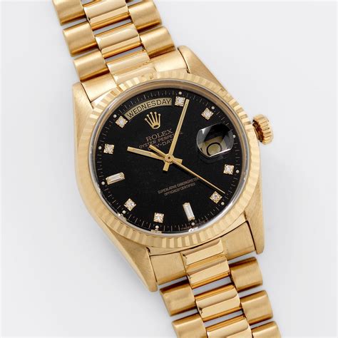 rolex 18238 black dial